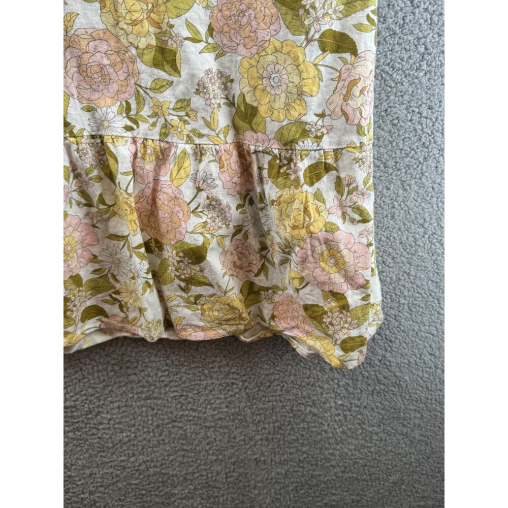 Who What Wear Drawing Room Floral Bishop Sleeve Tie-Back Dress Puff Sleeves XL - Picture 3 of 8